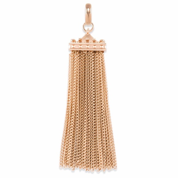 🐘🐘💓 Square Tassel Charm in Rose Gold - Picture 2 of 4